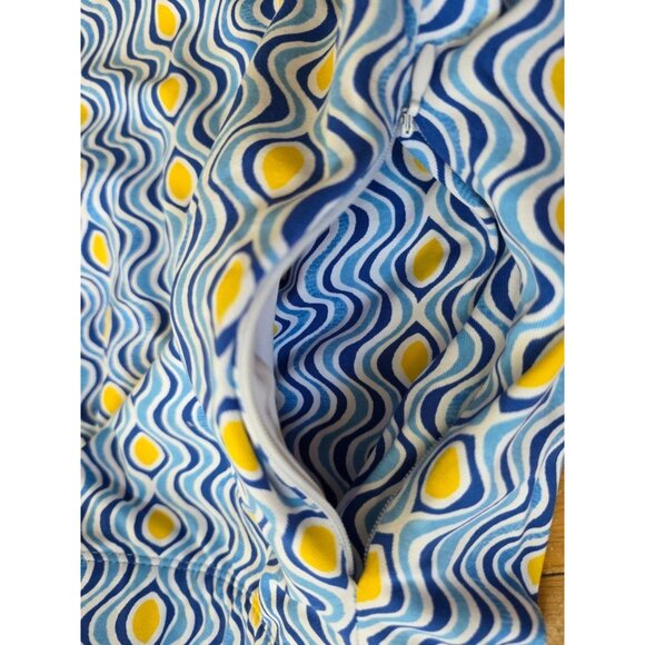 J.Mclaughlin Briana Skort in Costa Key Blue/White Medium A001250 - Picture 5 of 10